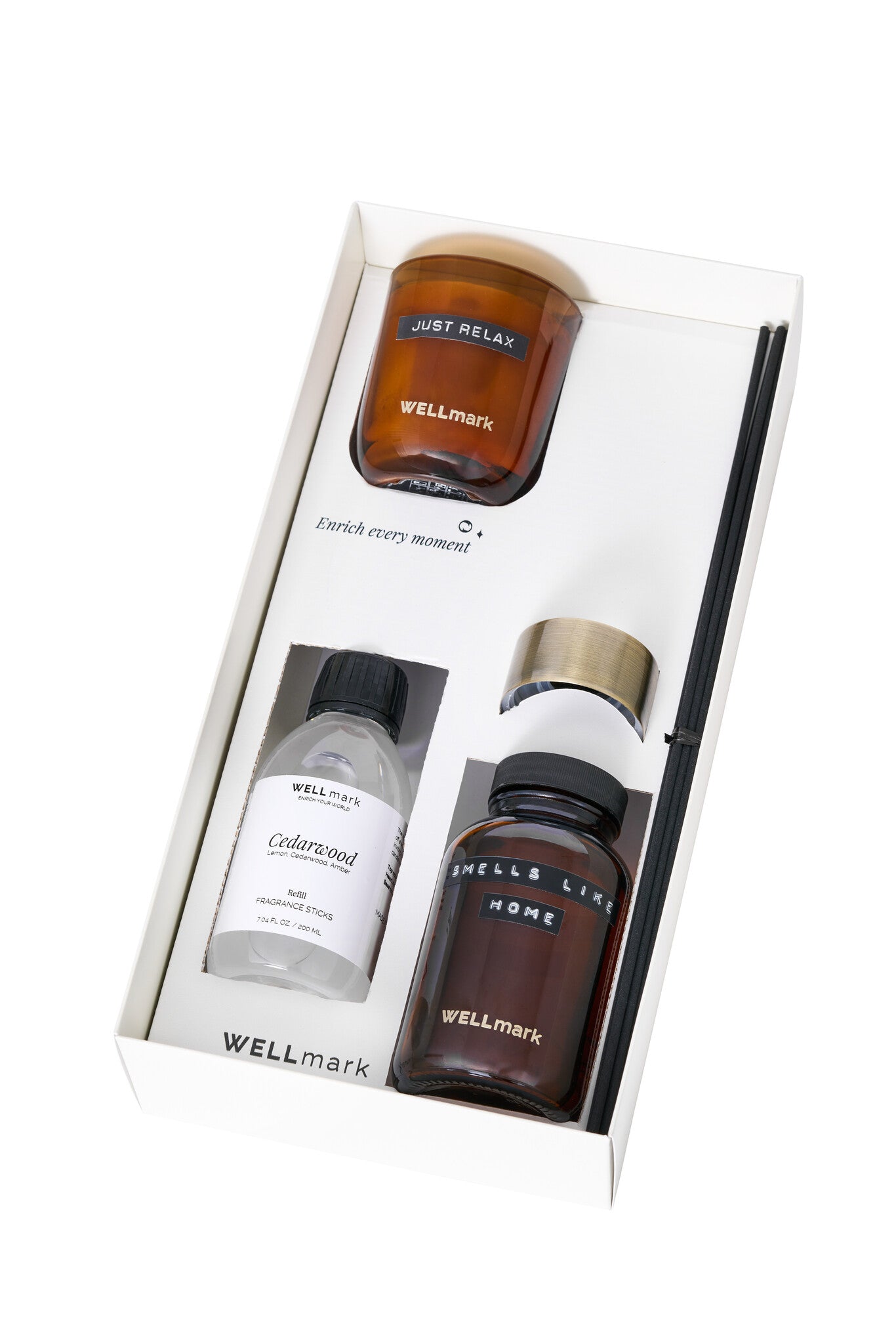 Wellmark - home fragrance set - cedarwood