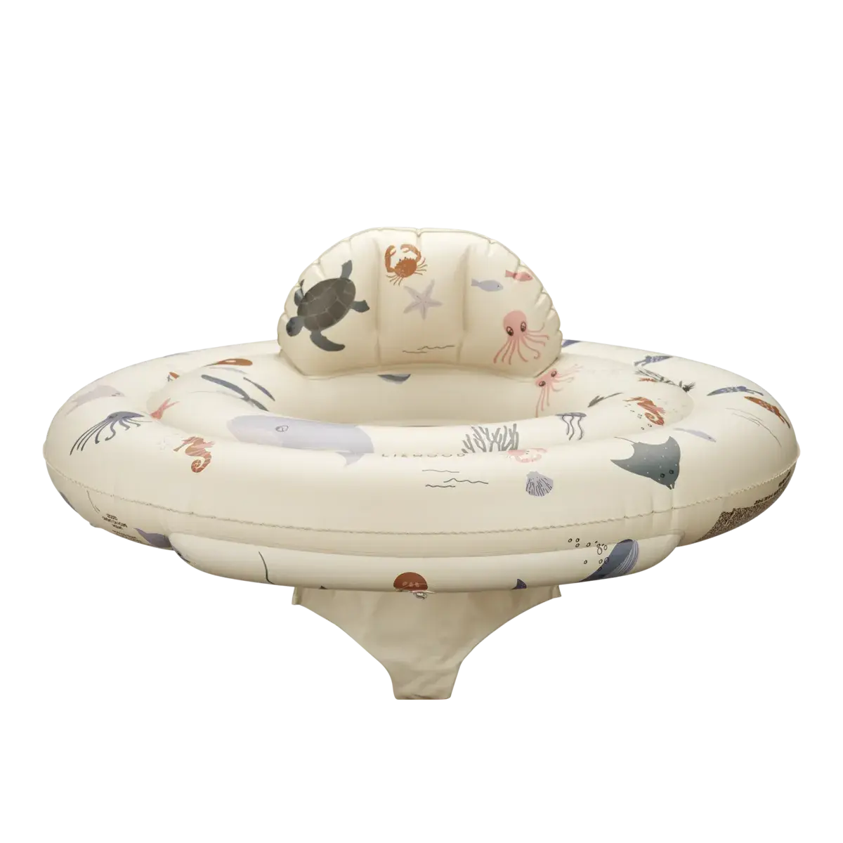 Liewood - dawn baby printed swim ring - sea creature / sandy