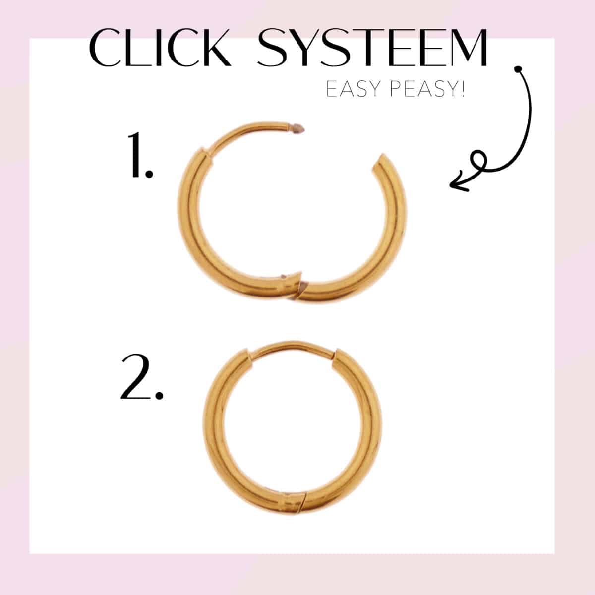 Label Kiki - coastal shine hoop gold