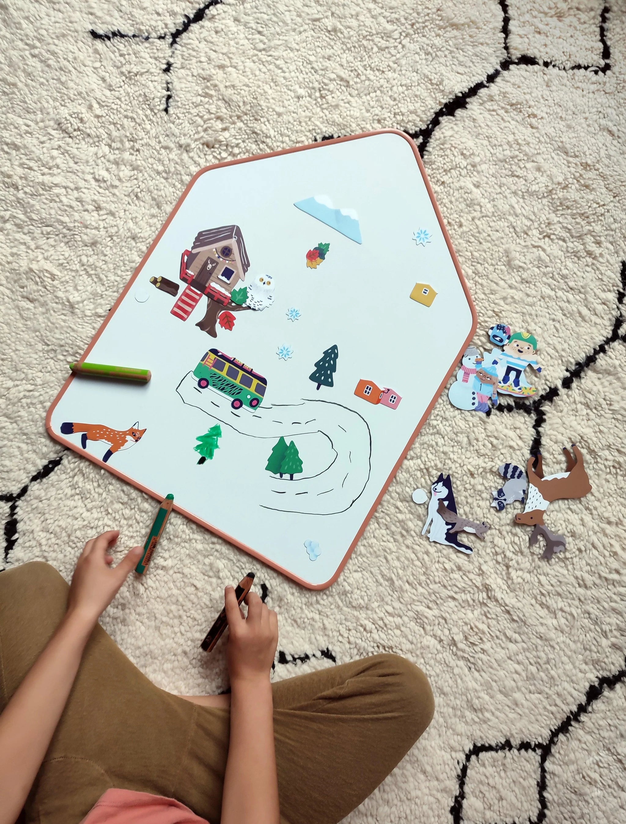 Ma Cabane à Rêves - school magneetbord - opaline