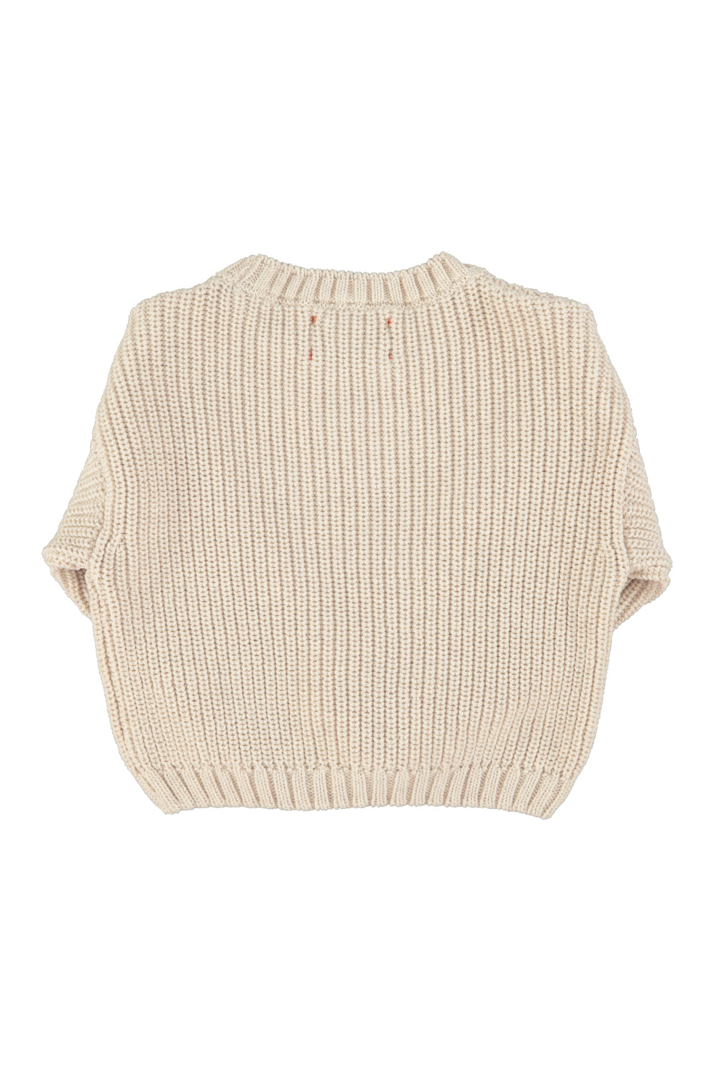 Piupiuchick - knitted sweater - ecru with print