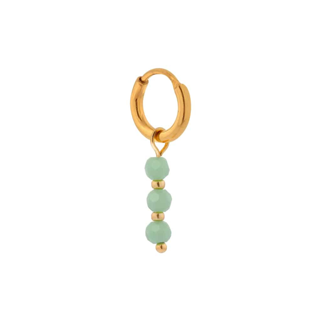 Label Kiki - seagreen hoop gold