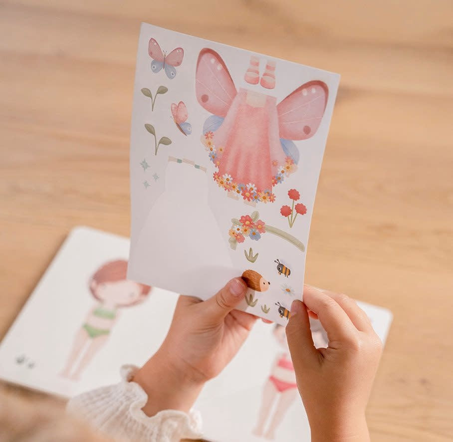 Little Dutch - aankleed- & stickerboek - Rosa & friends
