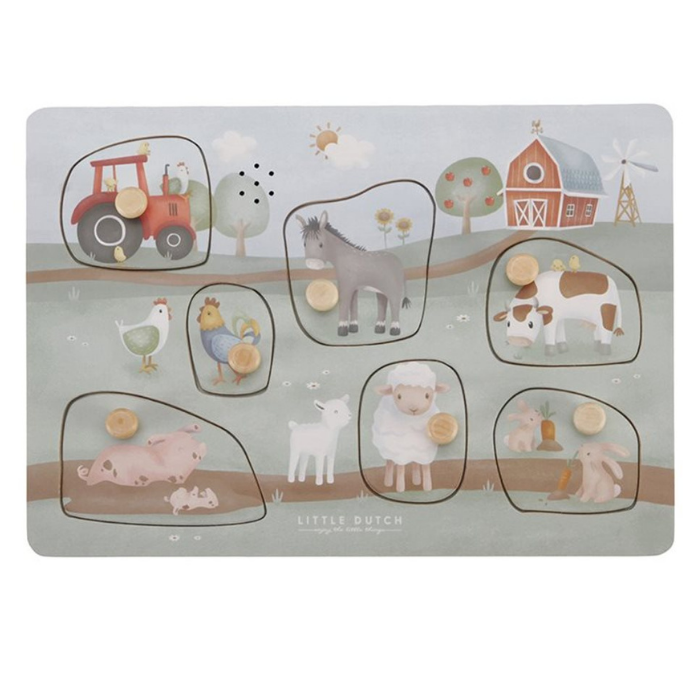 Little Dutch - geluidenpuzzel - little farm