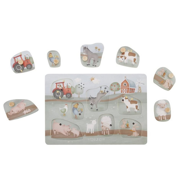 Little Dutch - geluidenpuzzel - little farm