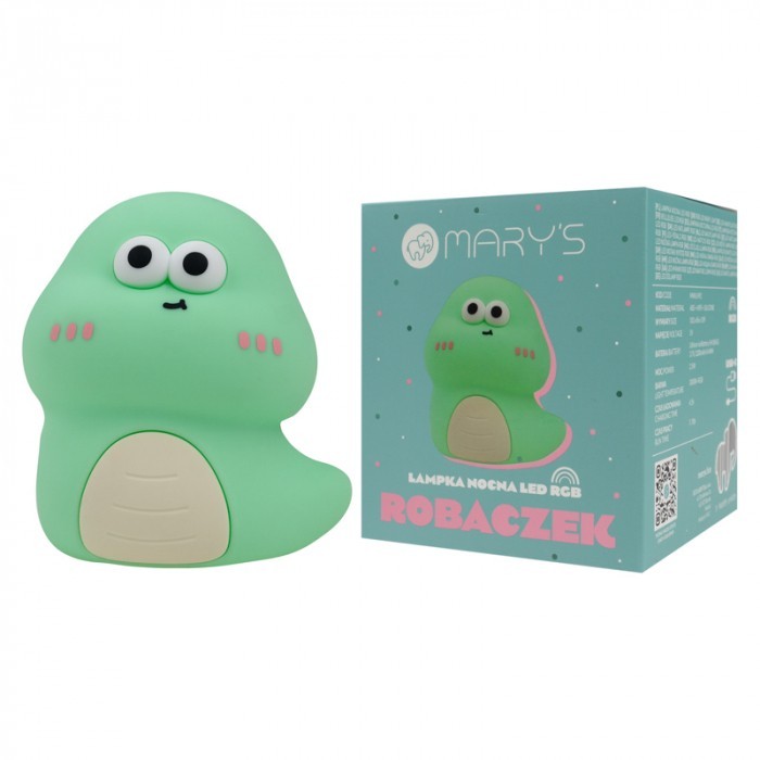 Mary's - nachtlampje - green worm