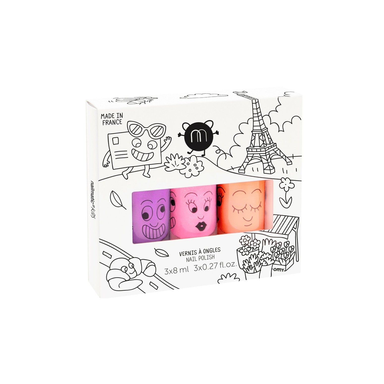 Nailmatic - set van 3 nagellak - marshi dolly flamingo