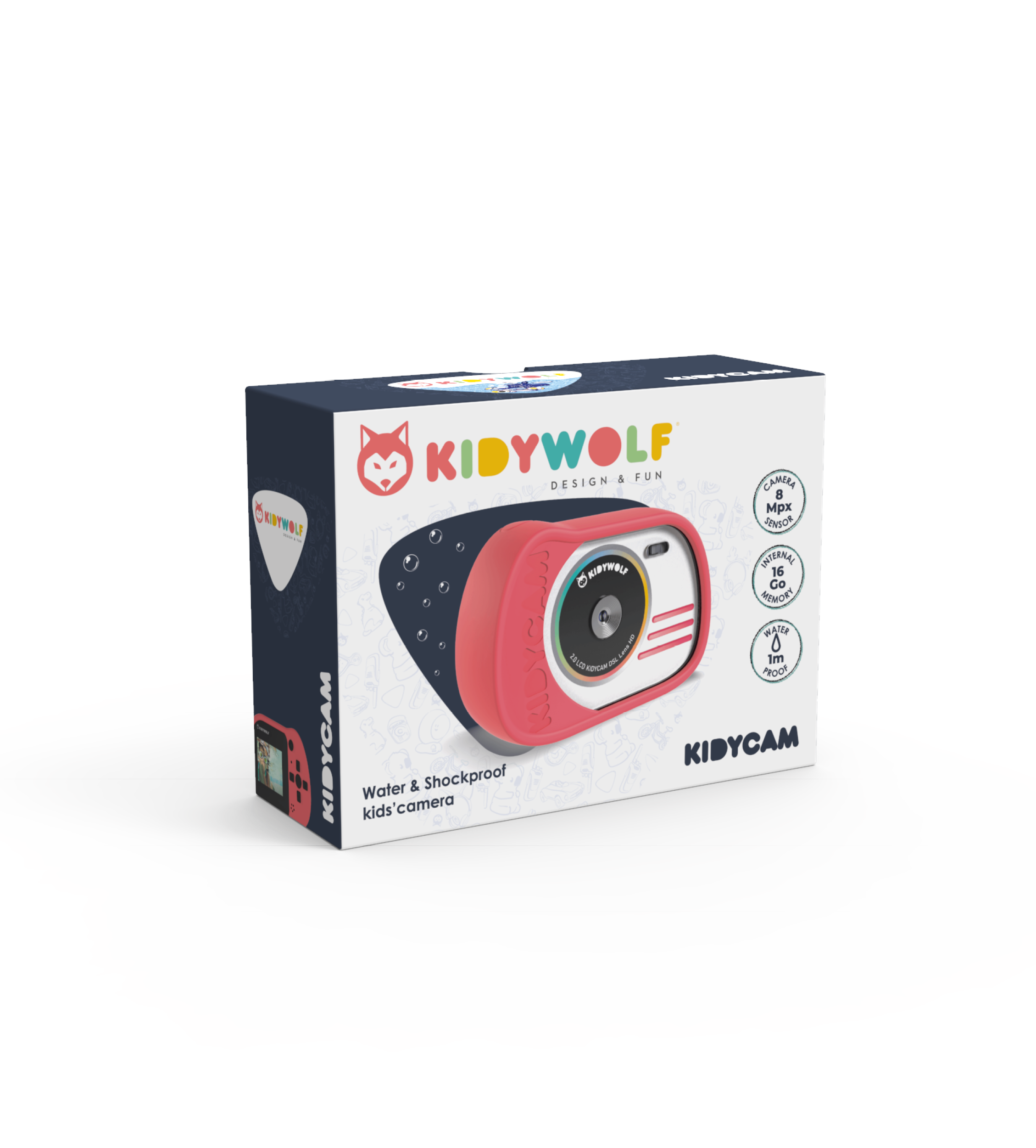 Kidywolf - kidycam waterdichte camera - roze