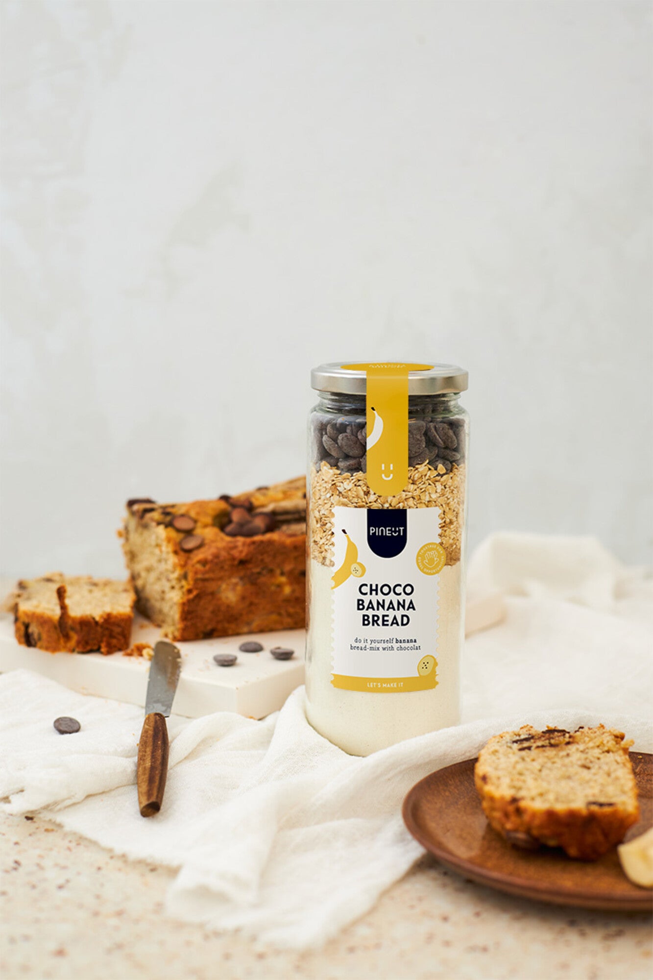 Pineut - cake jar - choco banana bread