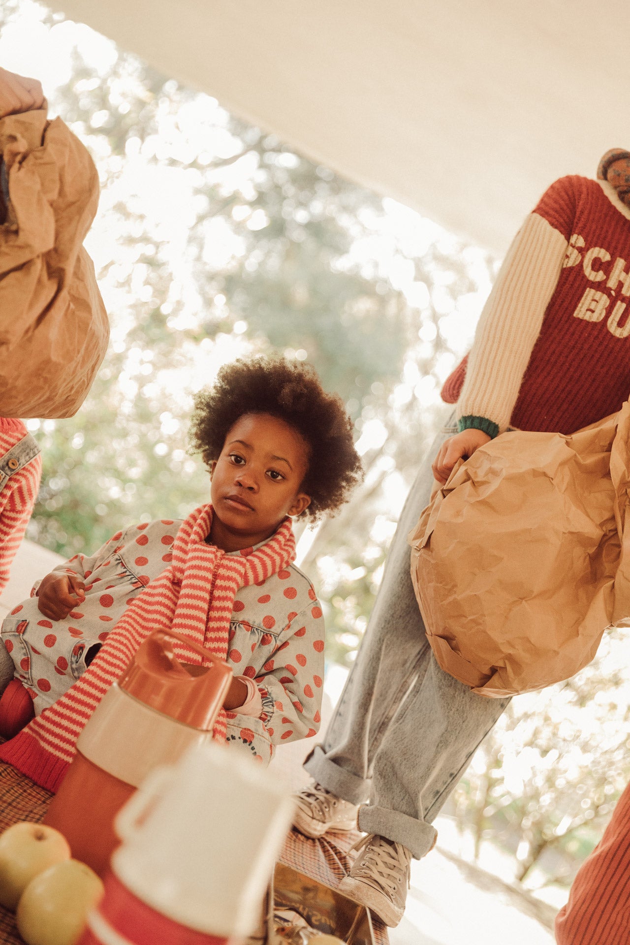 Piupiuchick - short dress - light blue with red dots