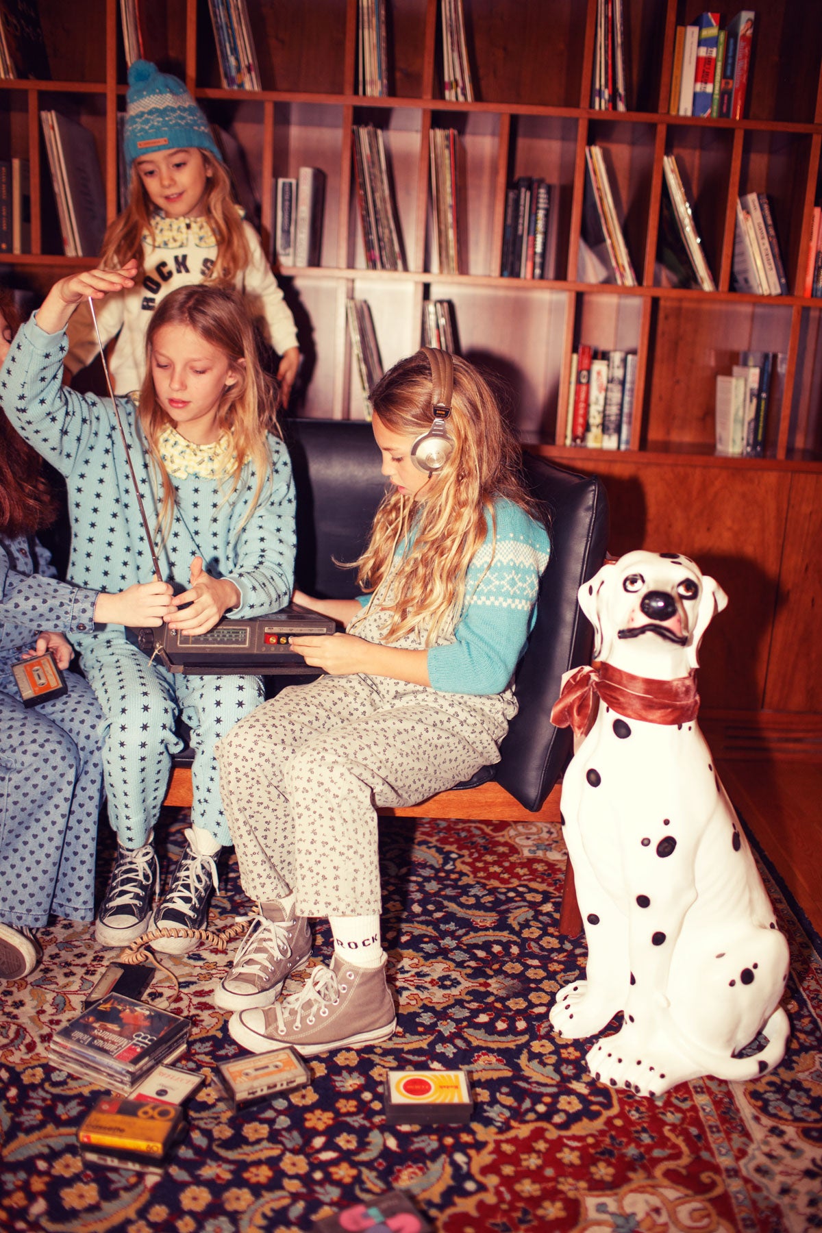 Piupiuchick - socks - ecru with rock & roll