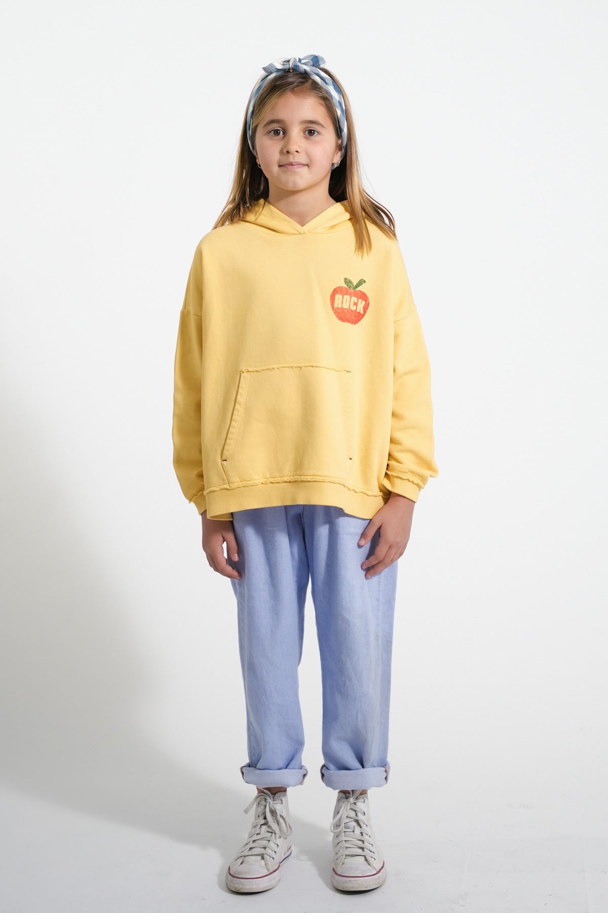 Piupiuchick - hoodie - yellow with on stage print