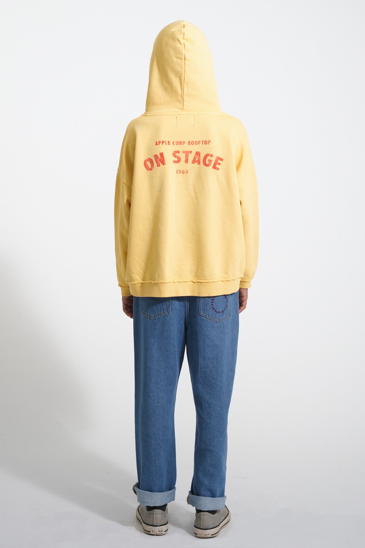Piupiuchick - hoodie - yellow with on stage print