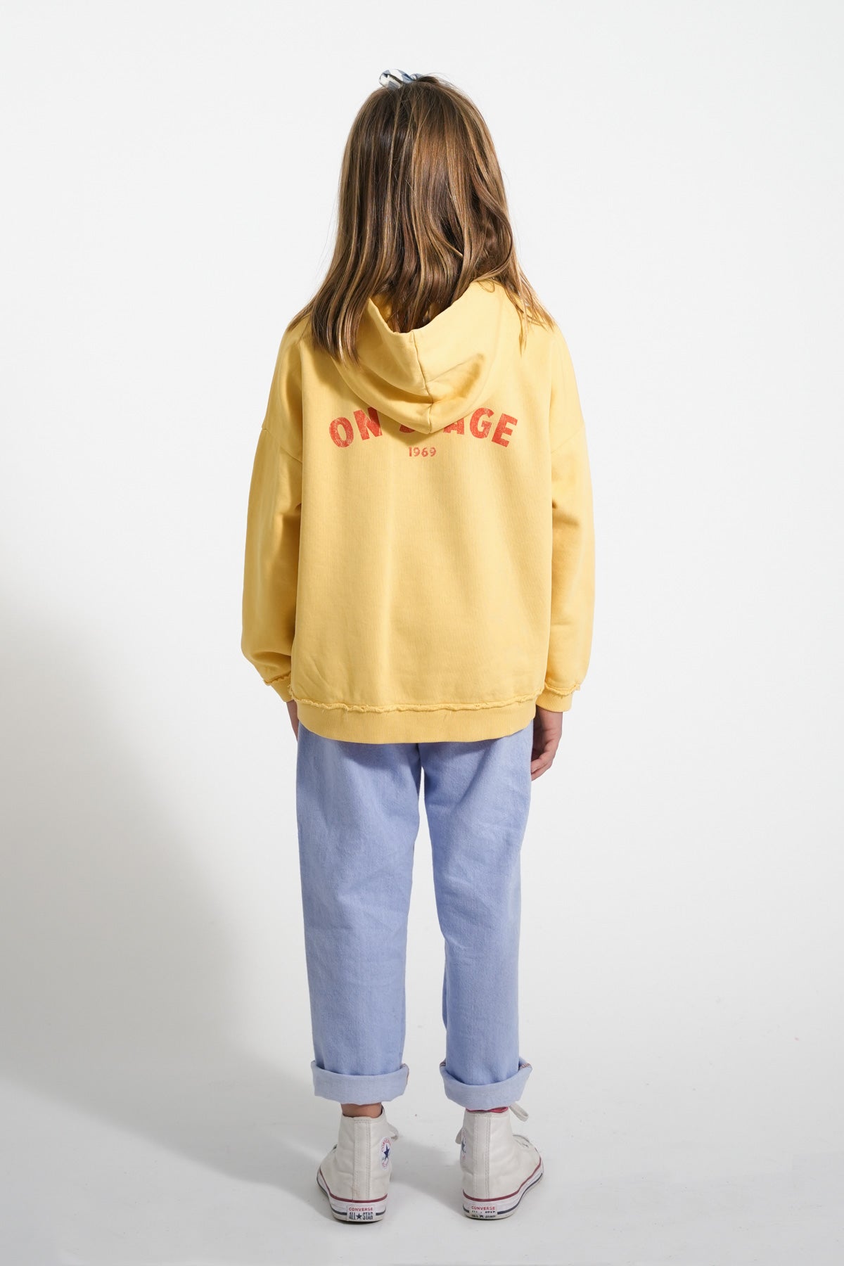 Piupiuchick - hoodie - yellow with on stage print