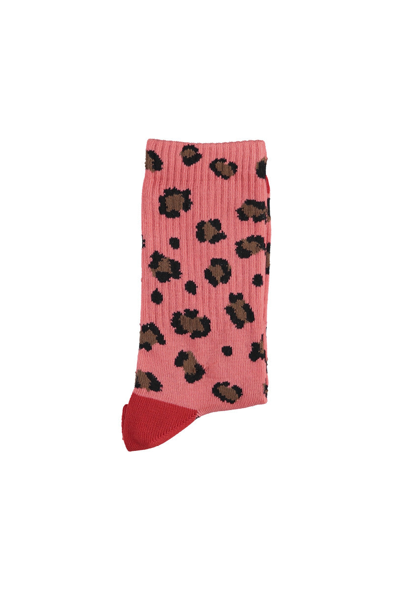 Piupiuchick - socks - pink with animal print