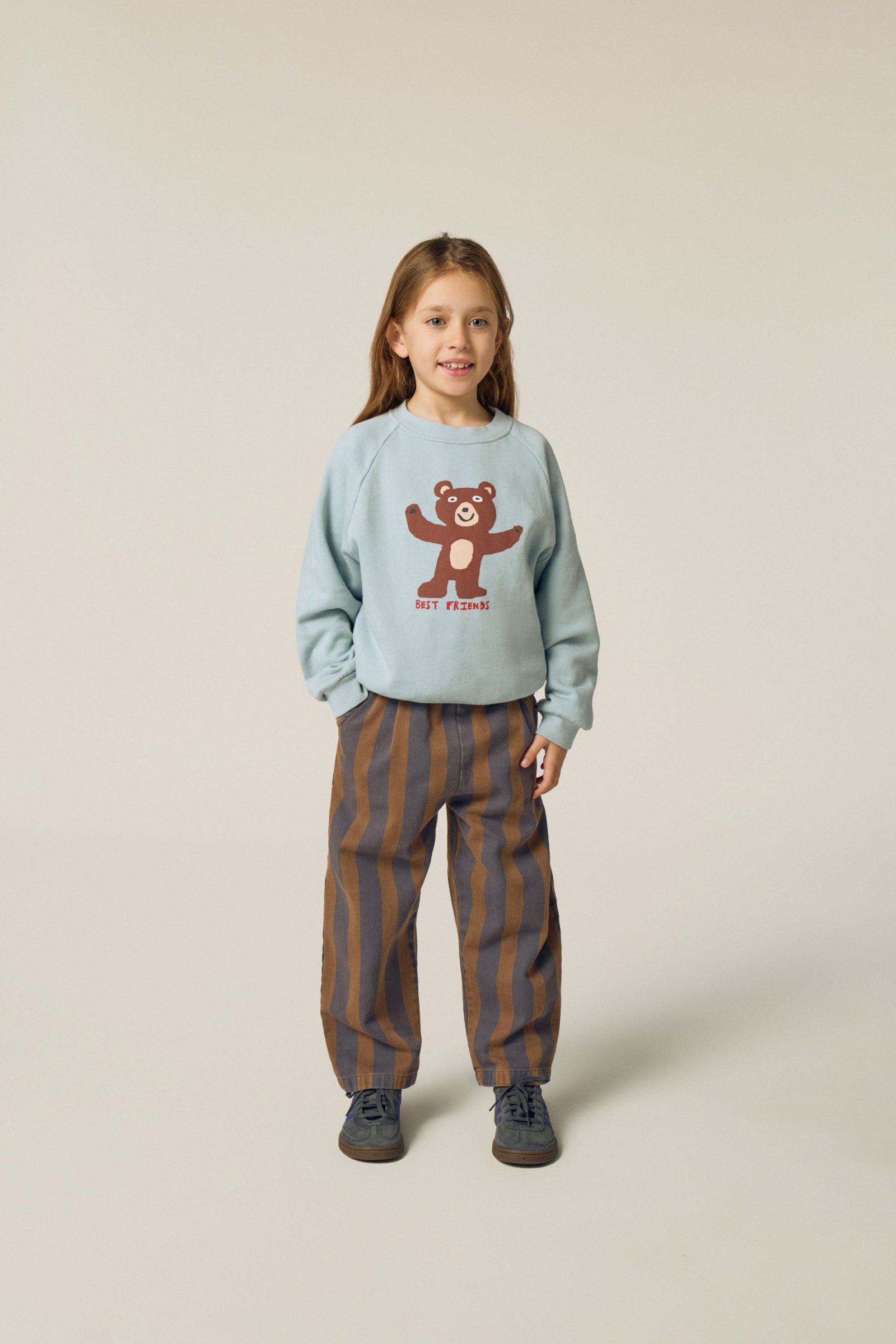 The Campamento - bear light blue sweatshirt