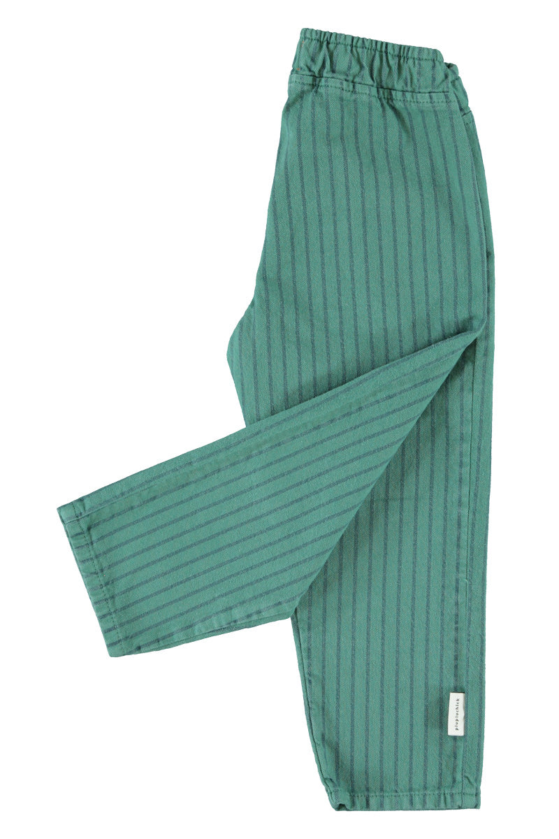 Piupiuchick - trousers - green with black stripes