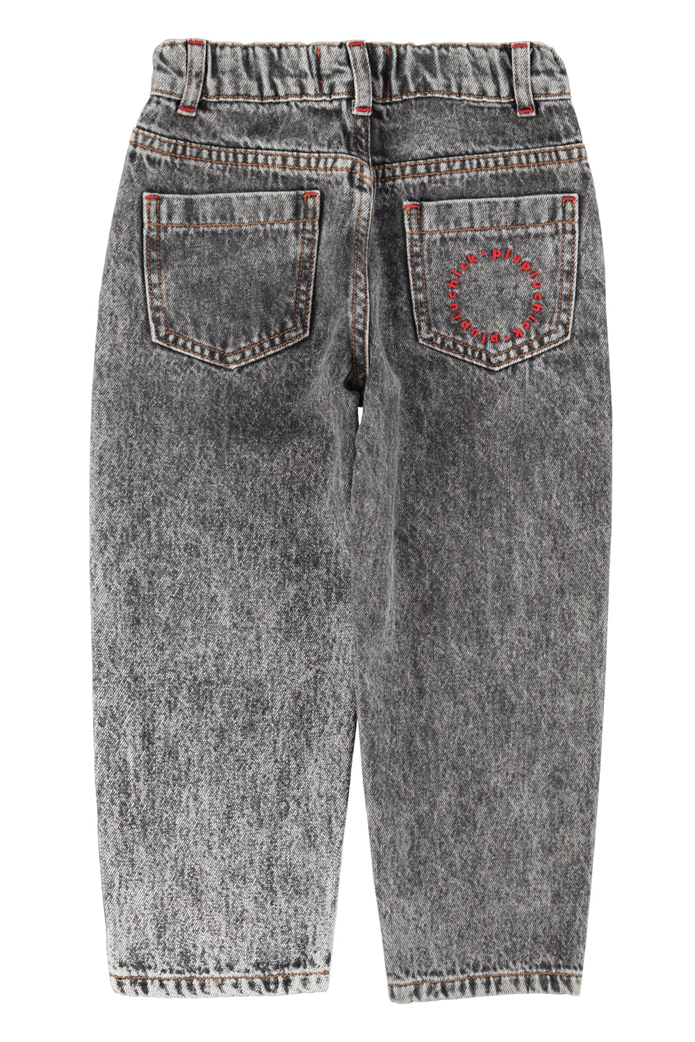 Piupiuchick - unisex trousers - washed light black denim