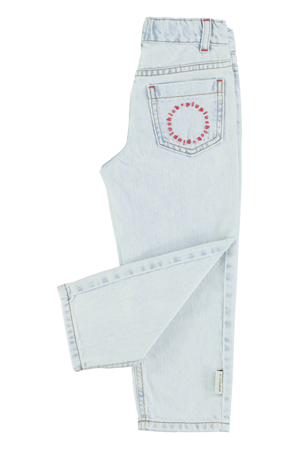 Piupiuchick - unisex trousers - washed light blue denim