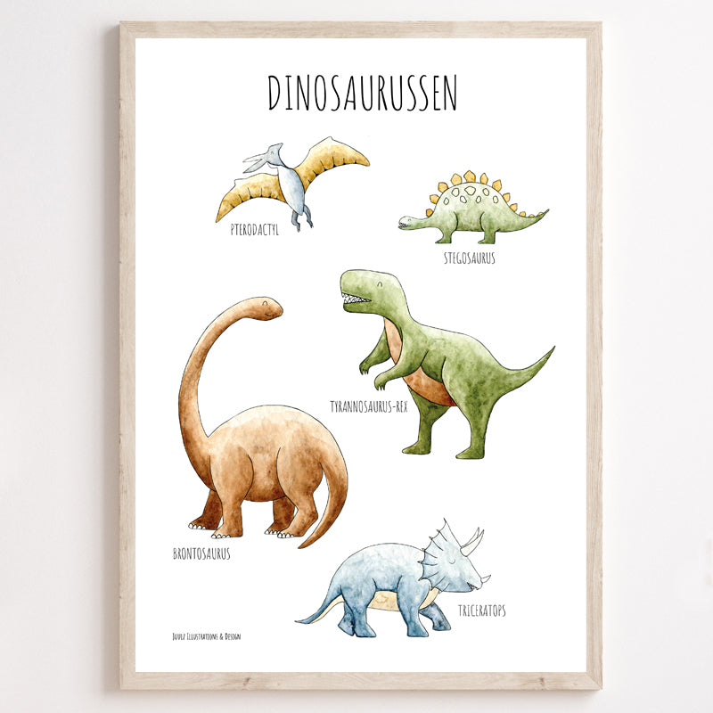 juulz poster kinderen dino