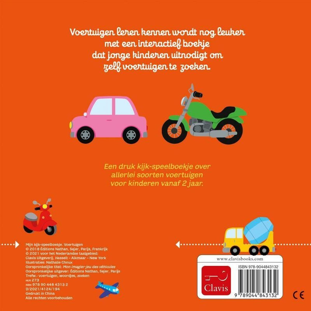 Clavis - mijn kijk & speelboekje - voertuigen
