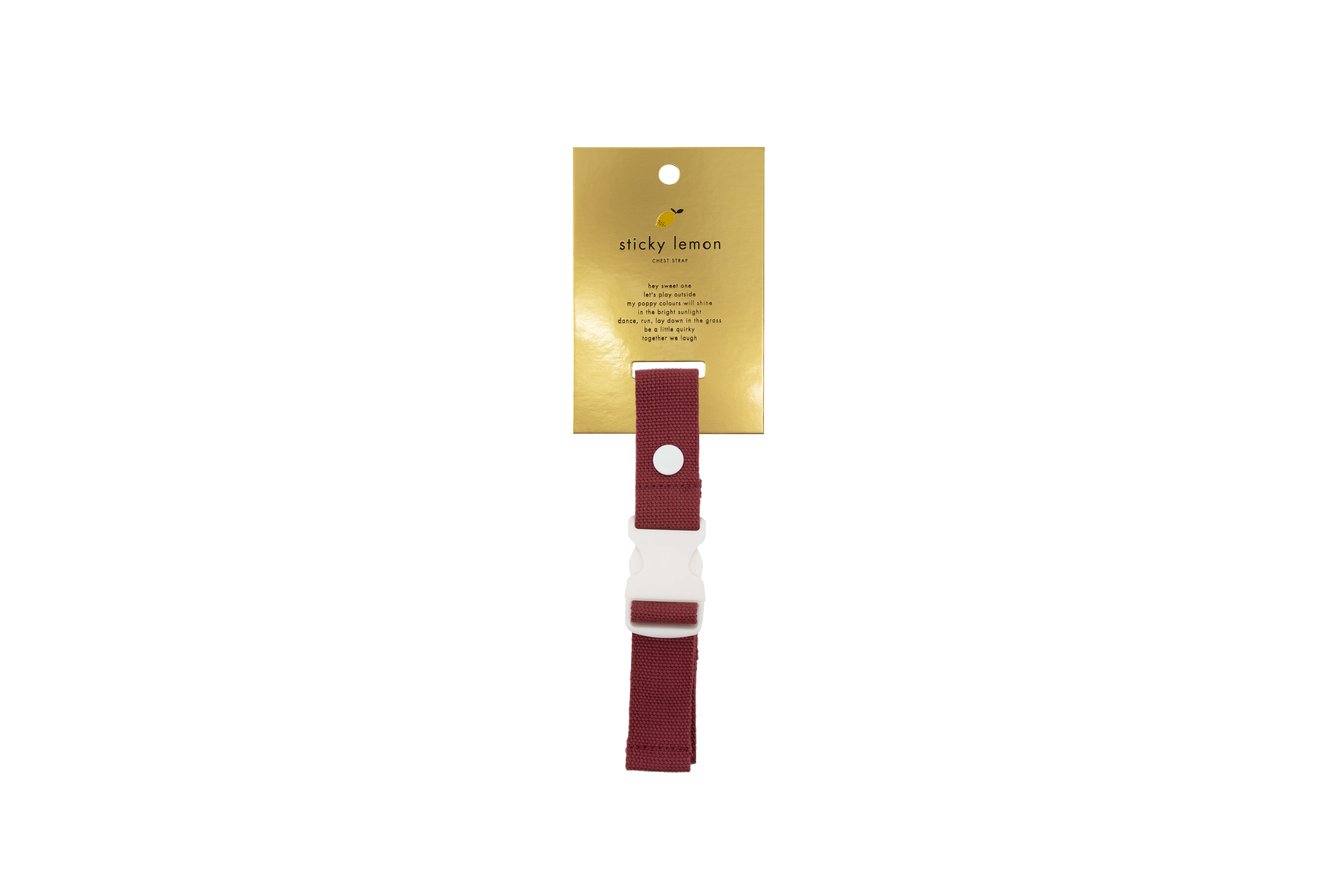 Sticky Lemon - borst riempje - journey red