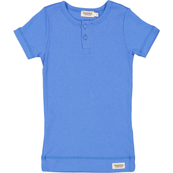 MarMar - tshirt fine rib - vivid blue