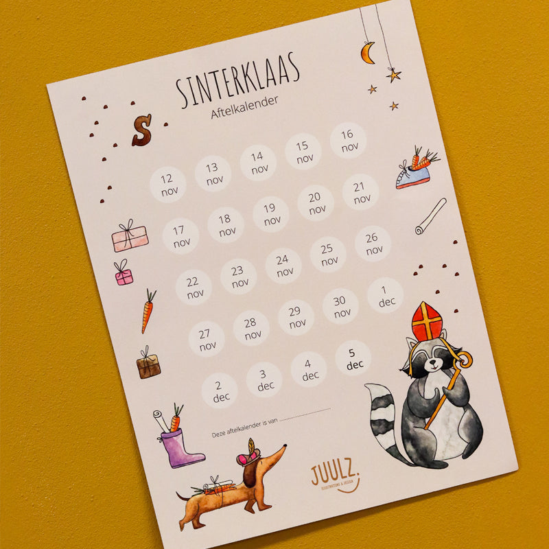Juulz - A3 sinterklaas aftelkalender