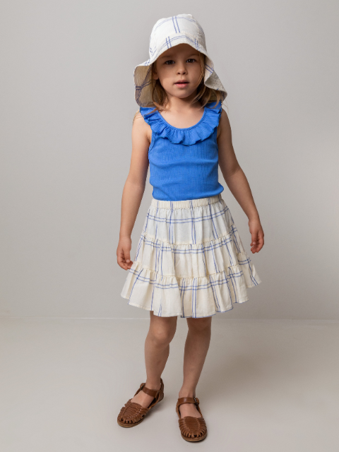 marmar rok blue check