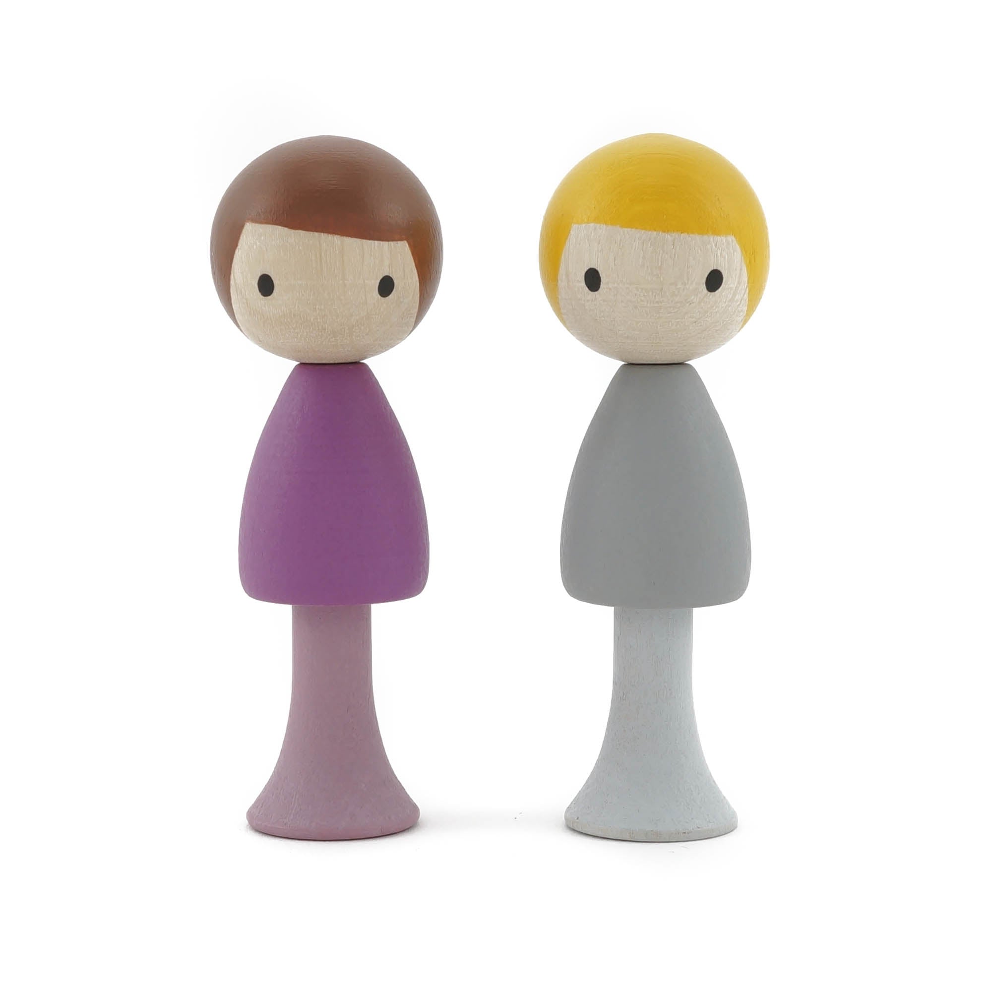 Clicques - houten magneetfiguurtjes - Luca & Tom