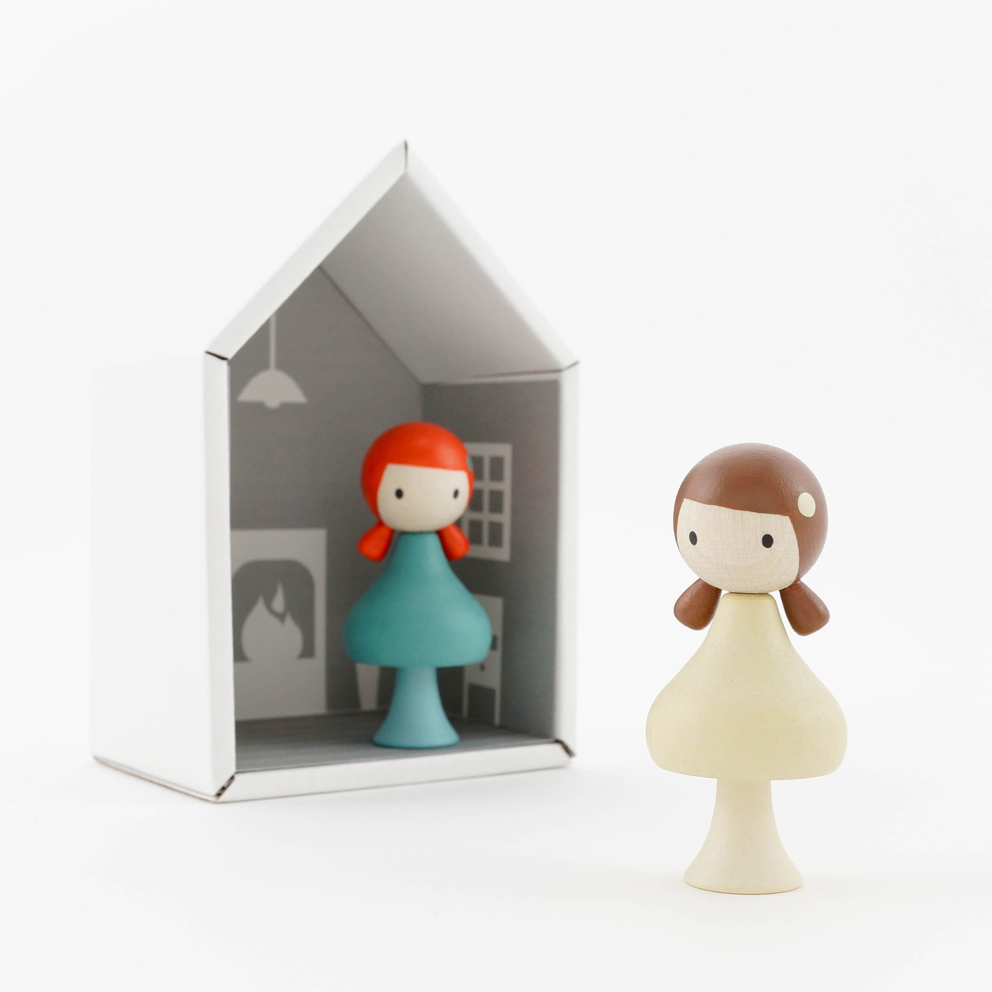 CLICQUES - houten magneetfiguurtjes - Zoë & Stella