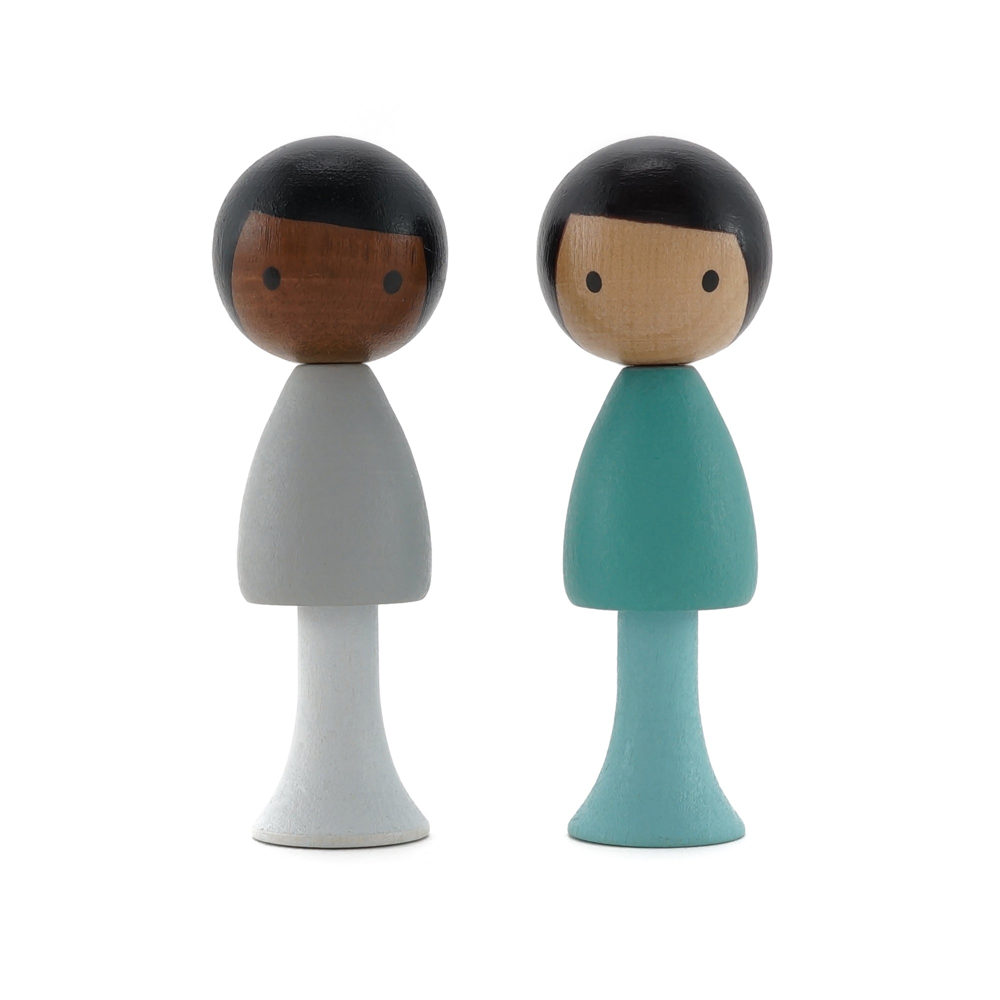 Clicques - houten magneetfiguurtjes - Sam & Justin