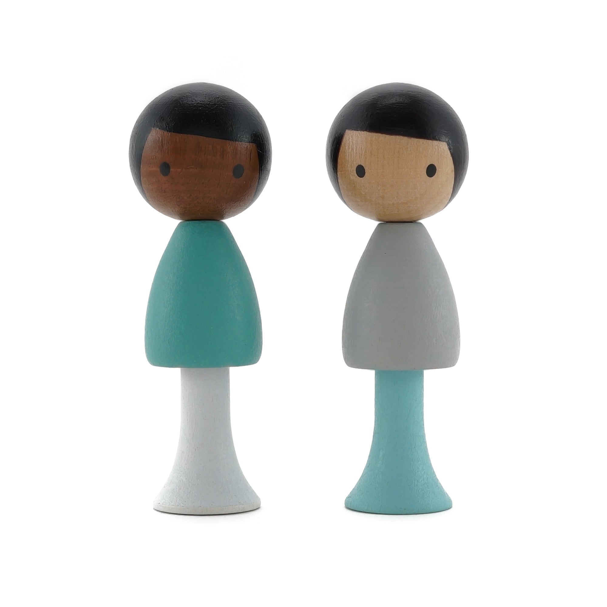 Clicques - houten magneetfiguurtjes - Sam & Justin