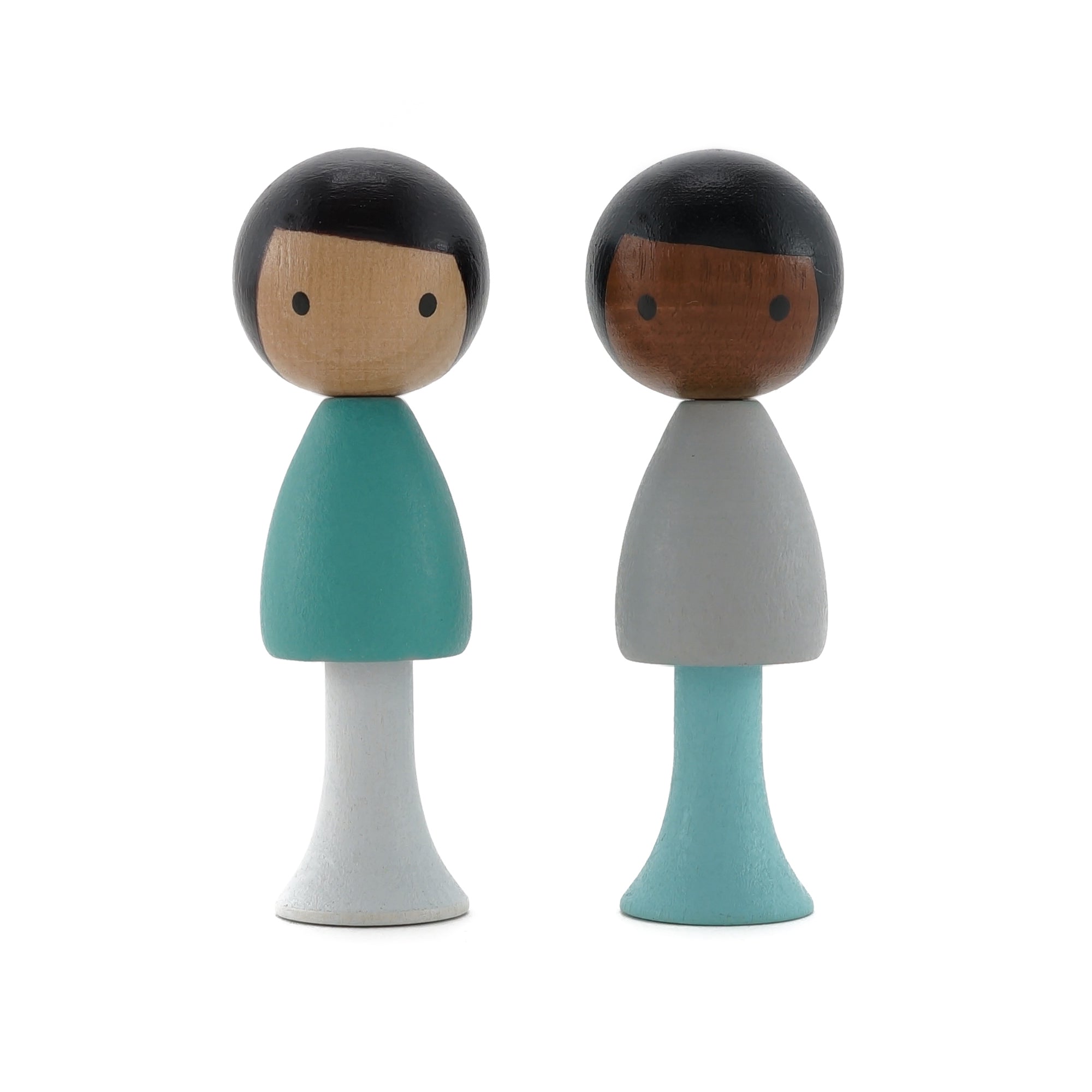 Clicques - houten magneetfiguurtjes - Sam & Justin