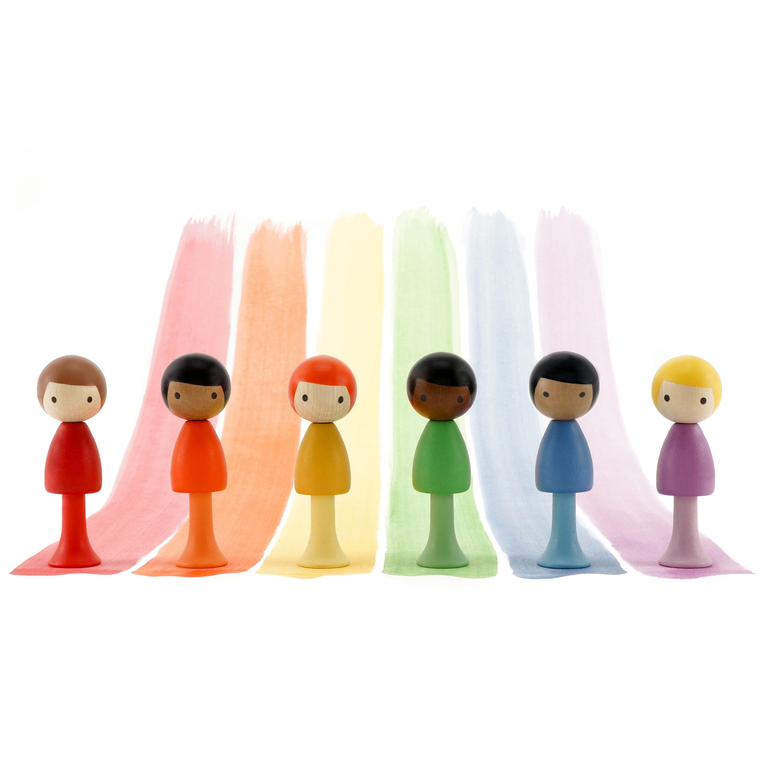 clicques houten set figuurtjes magnetisch