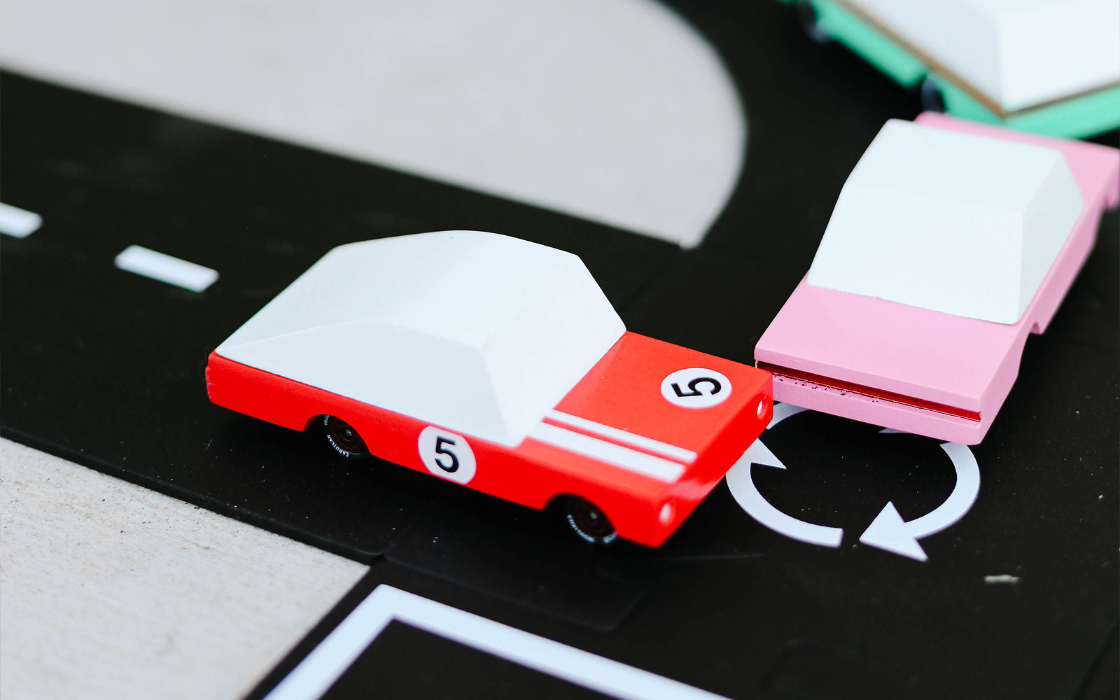 Candylab - houten speelgoedauto - red racer #5