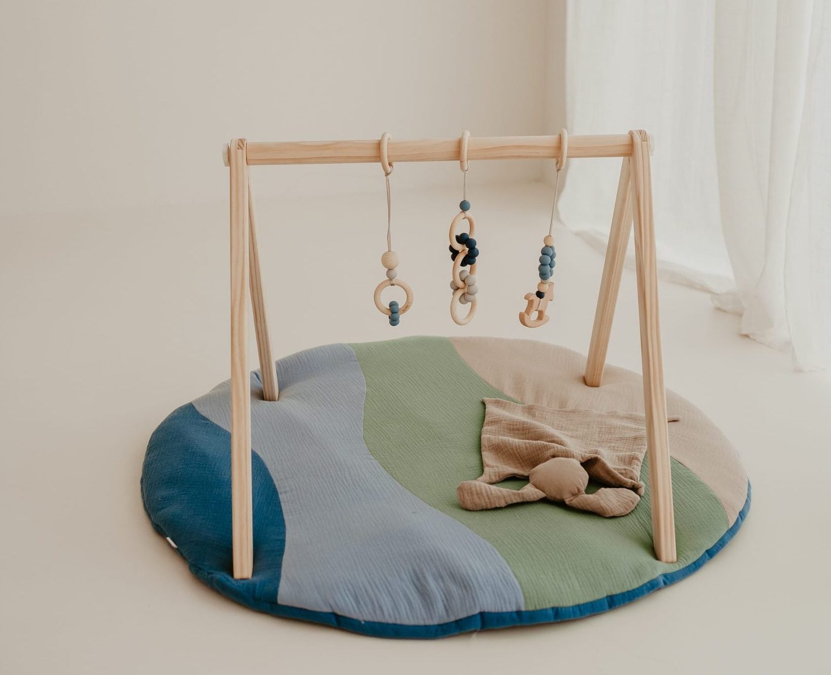 Friemel - babygym hangers - petrol (play horse)