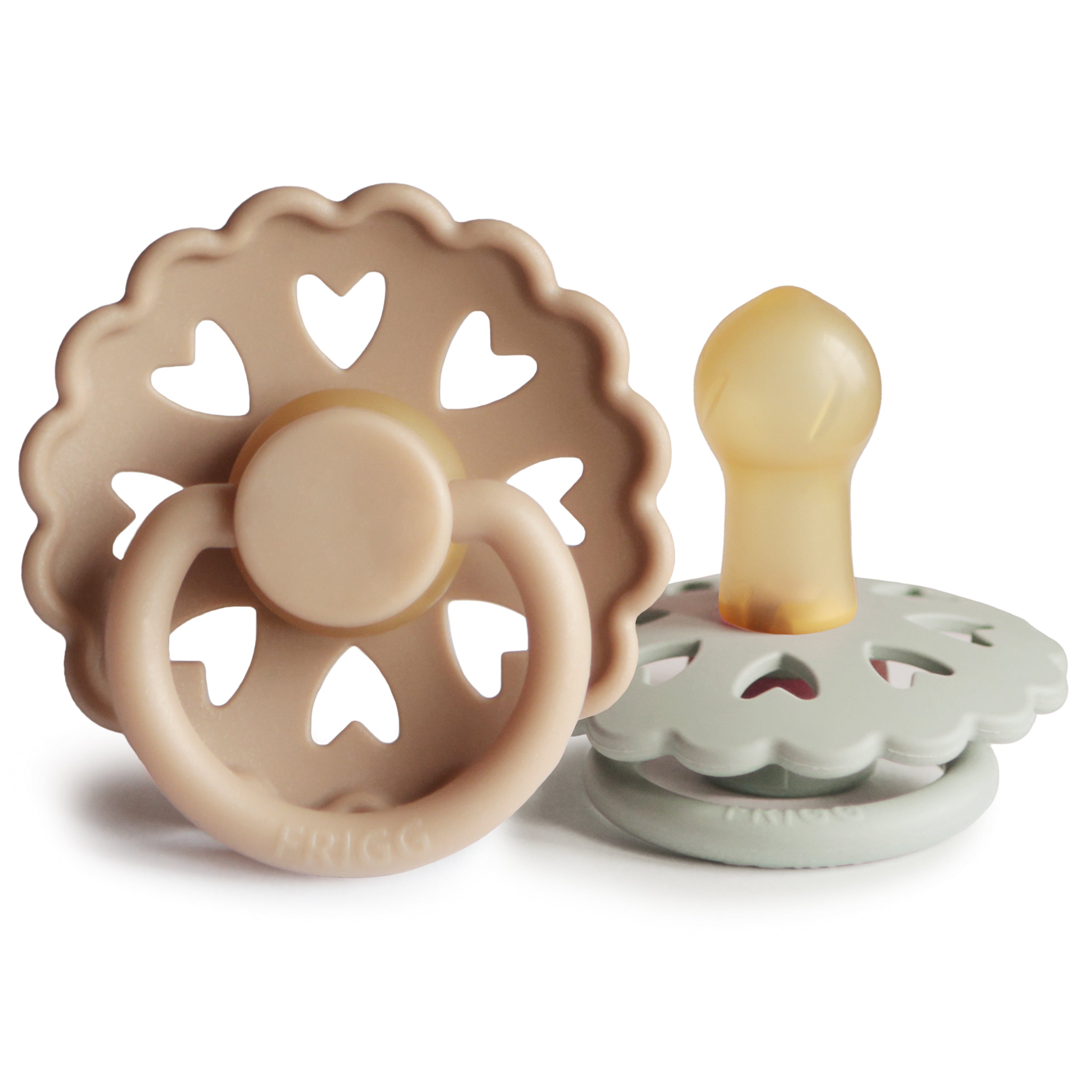 Frigg - 2 pack fopspeen latex 0-6m - emporior/hans