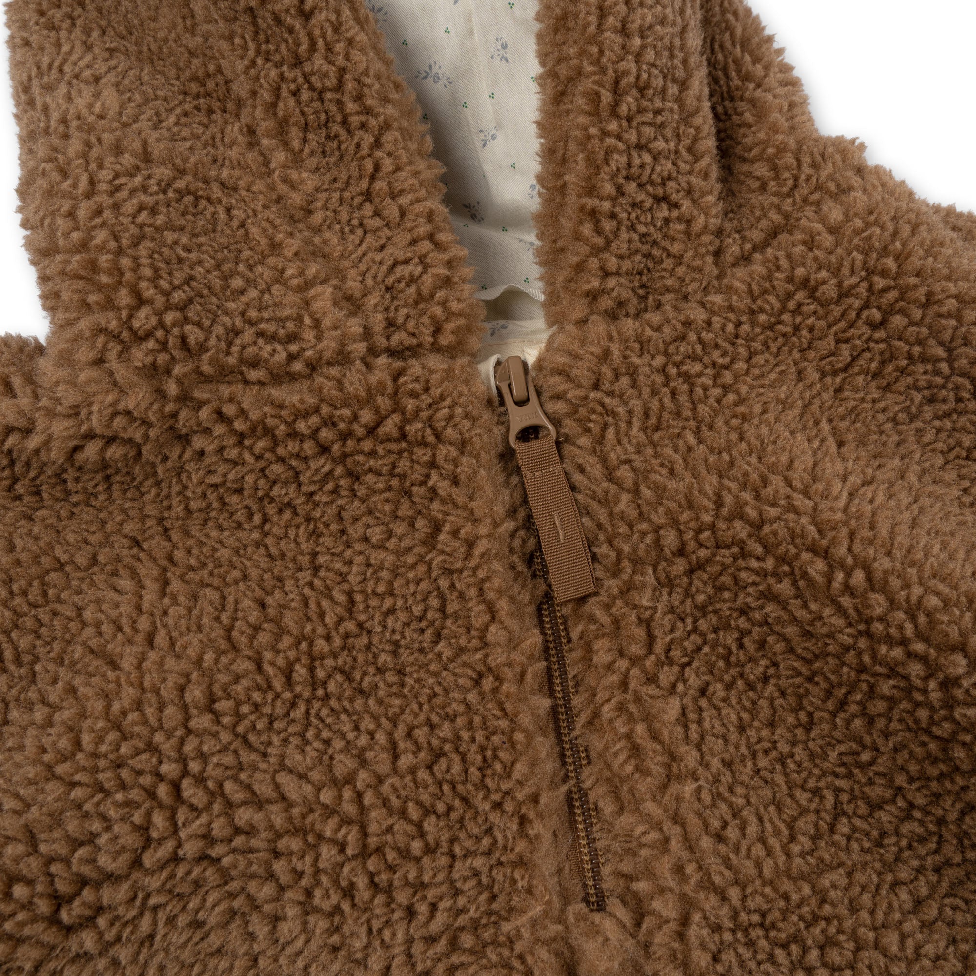 Konges Slojd - grizz teddy poncho - tobbaco brown