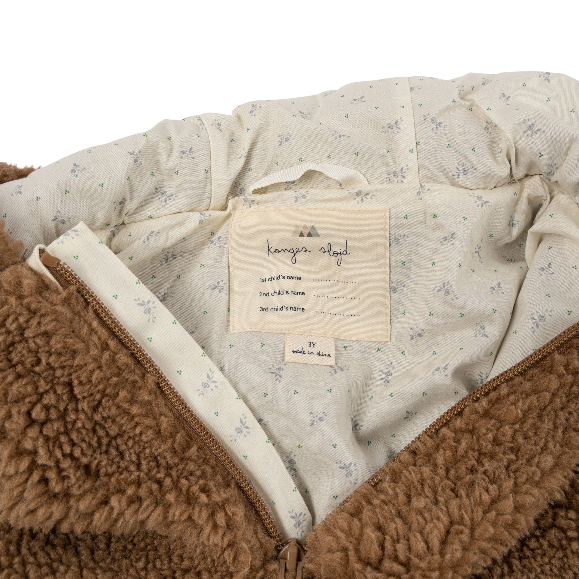 Konges Slojd - grizz teddy poncho - tobbaco brown