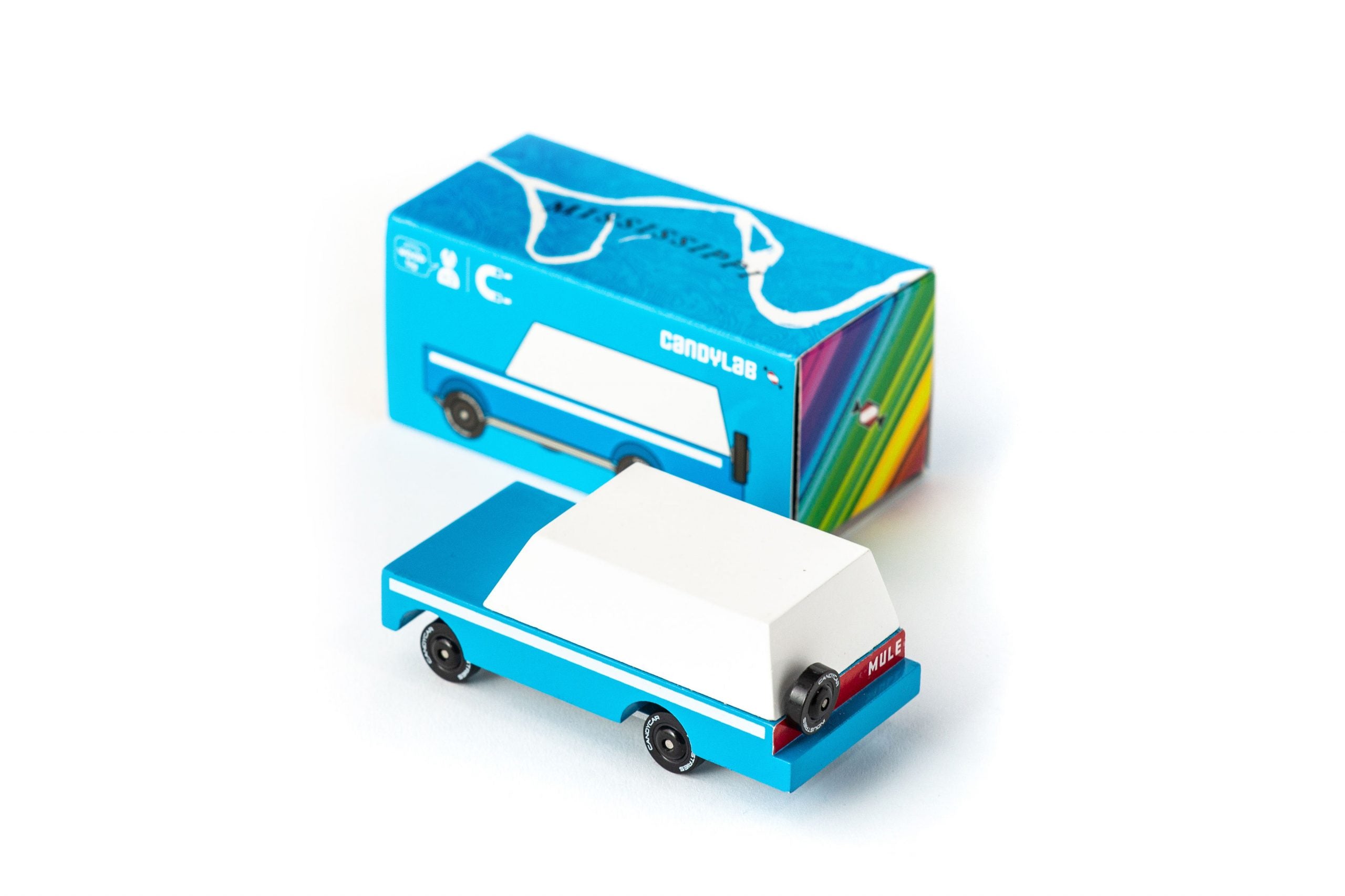 blauwe auto speelgoed