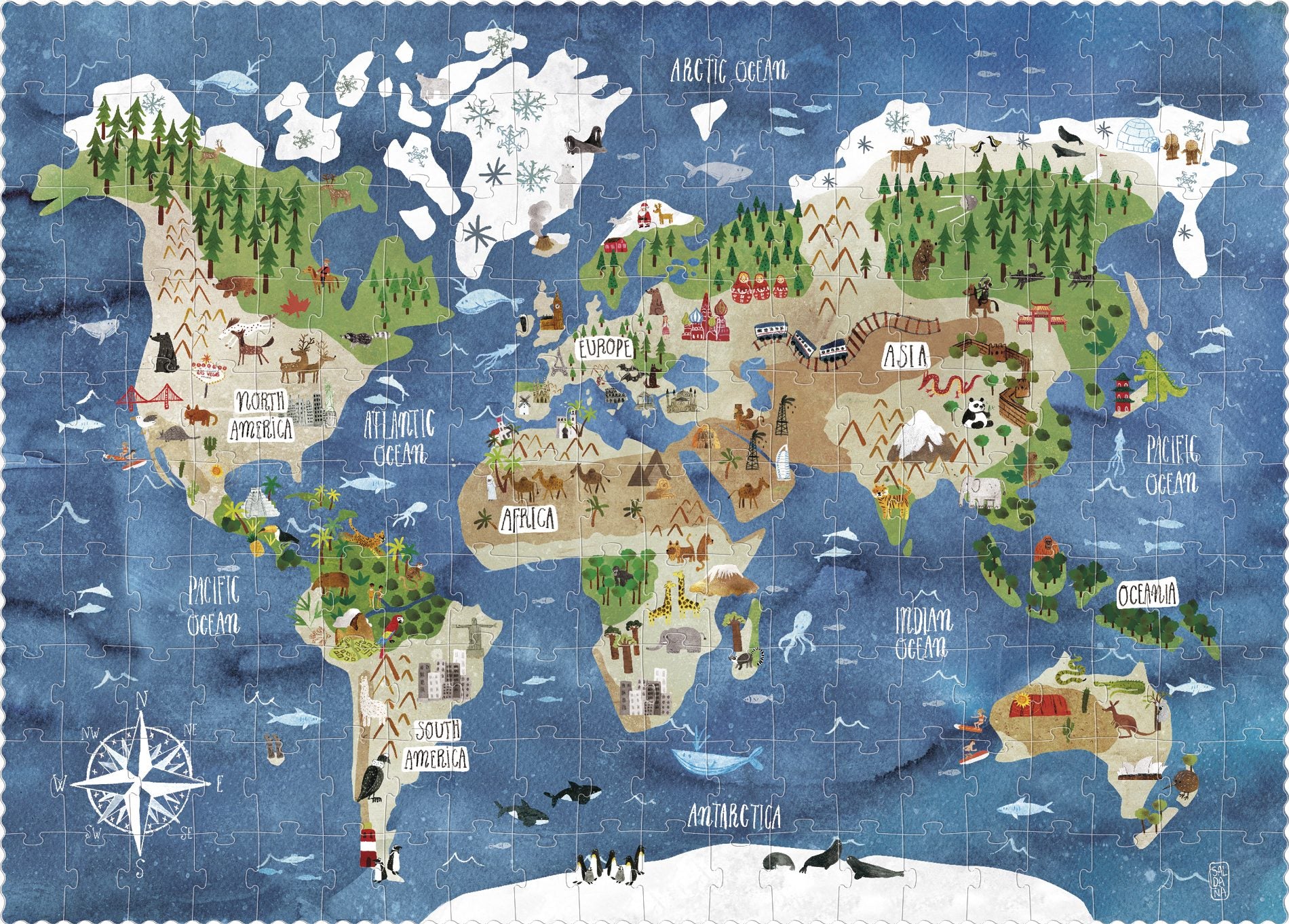 Londji - puzzel - discover the world