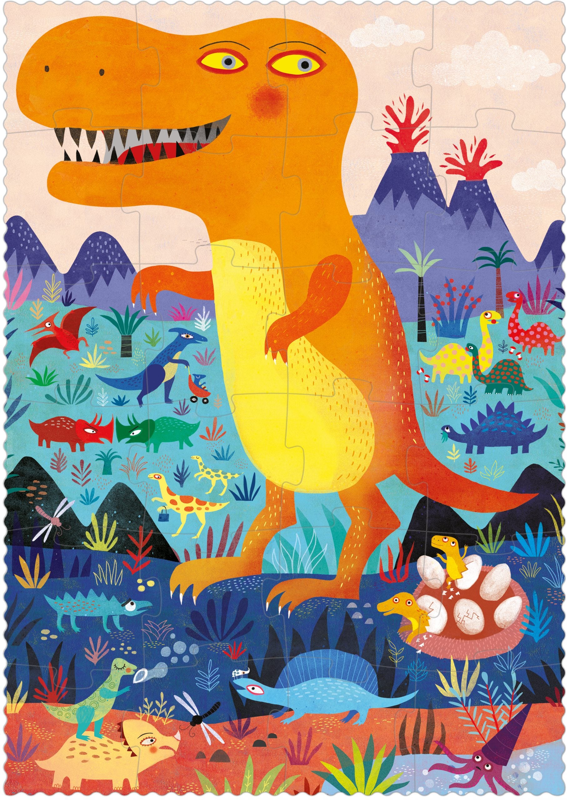 Londji - zoek en vind pocket puzzel - my little dino
