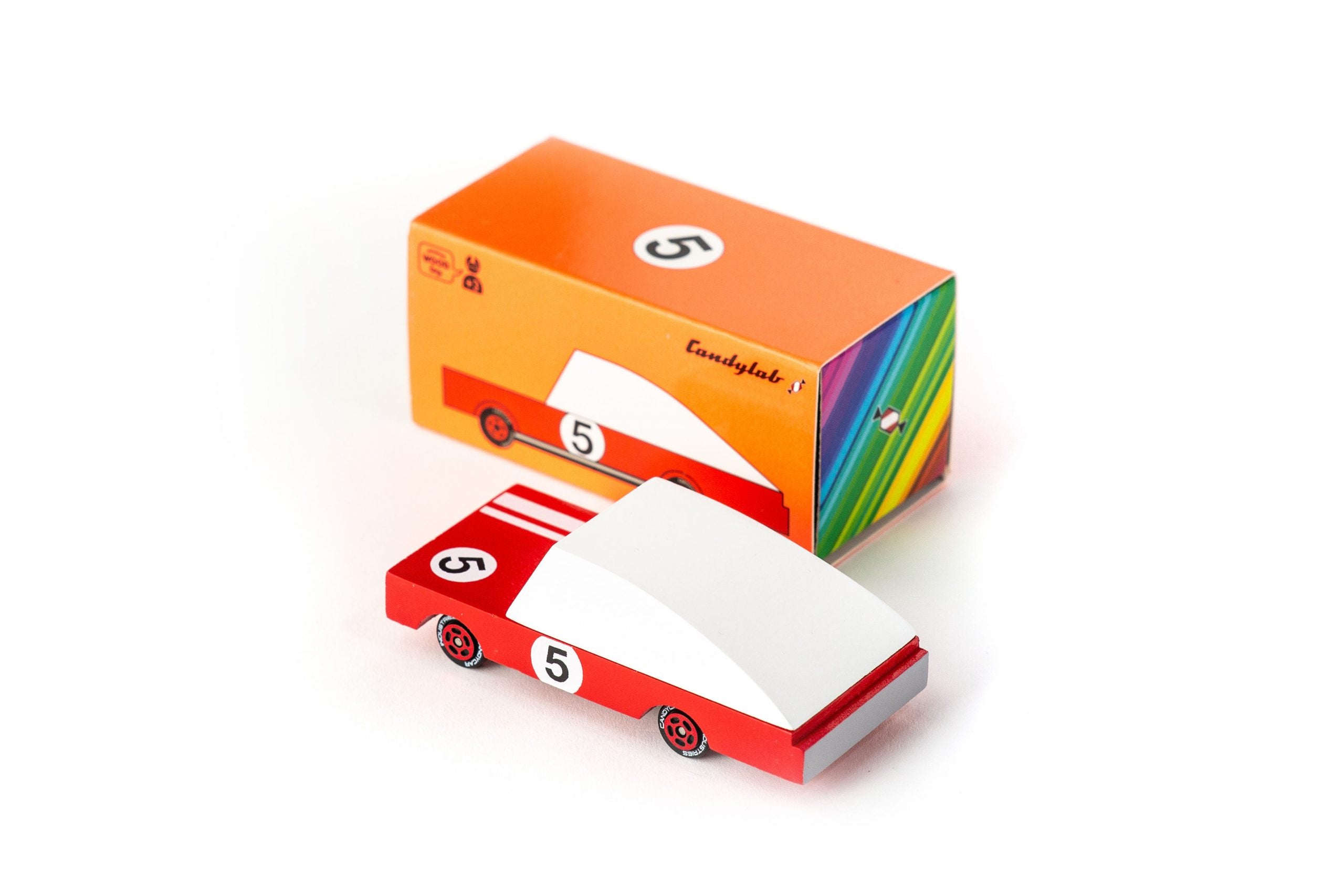 rode racewagen candylab