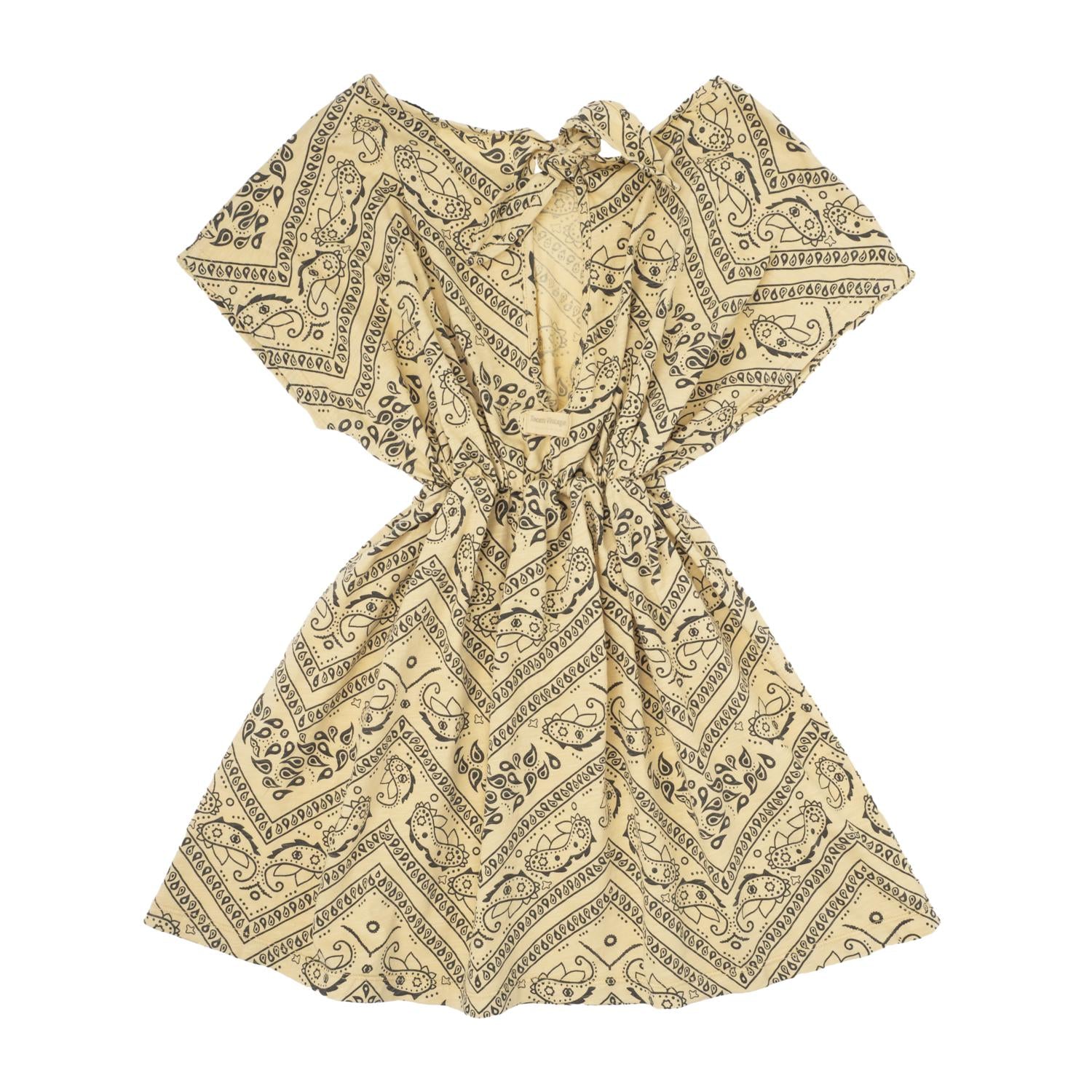 Tocoto Vintage - jurk - bandana print yellow