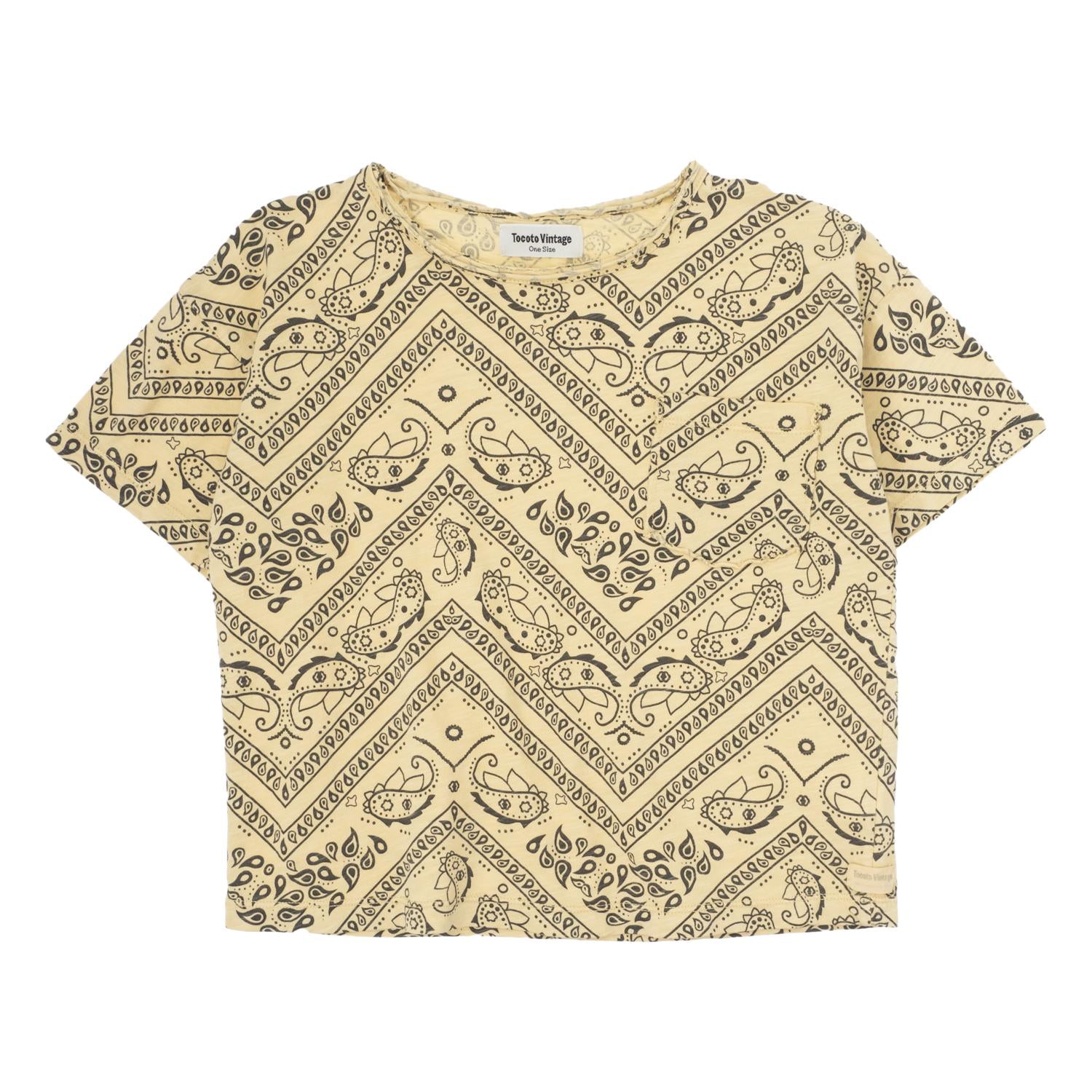 Tocoto Vintage - t-shirt - bandana print yellow
