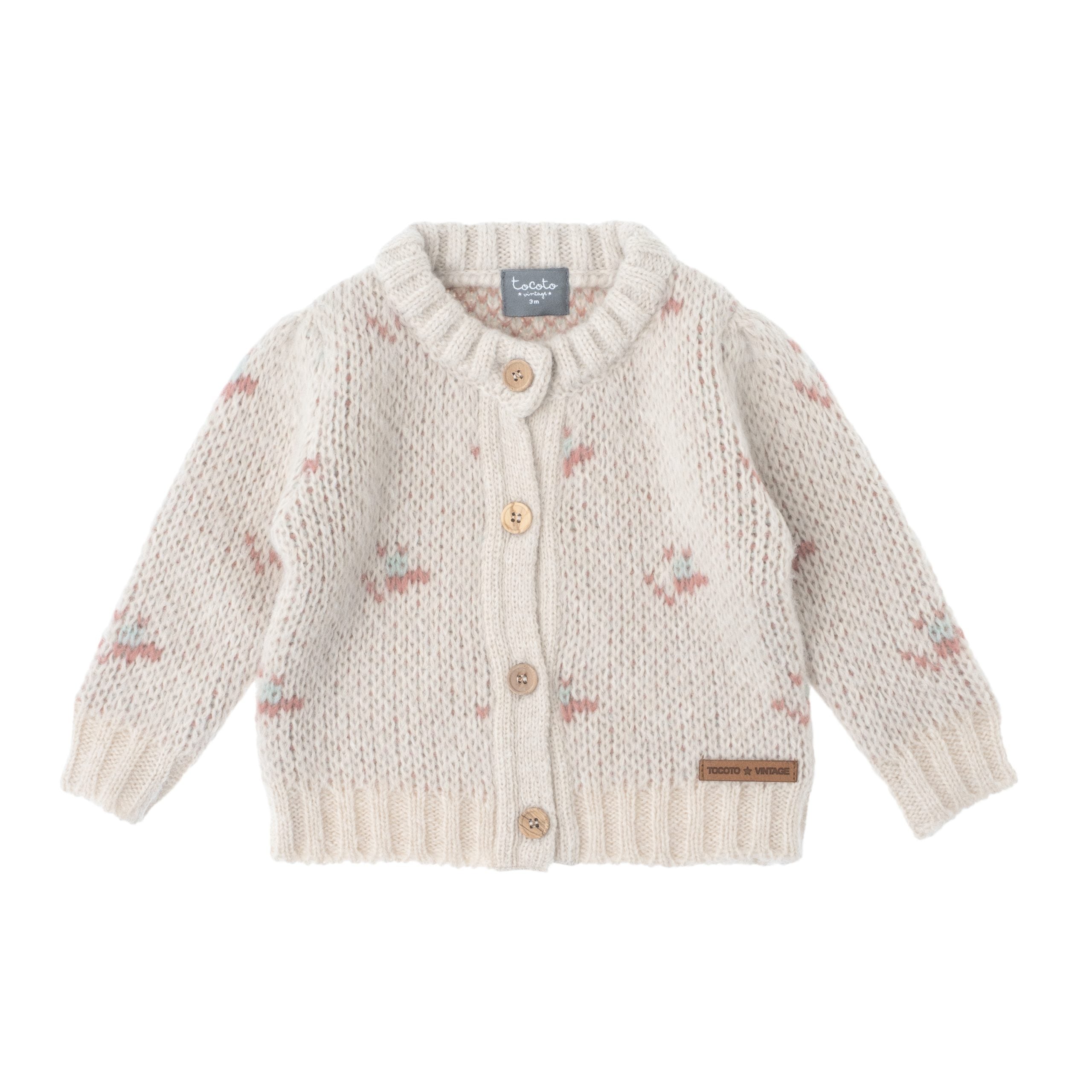 tocoto vintage cardigan baby bloem