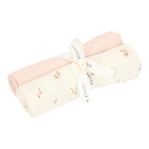 Little Dutch - tetradoeken 2 stuks 70x70cm - fairy blossom & pure blossom