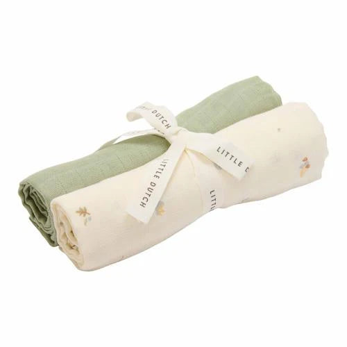 Little Dutch - tetradoeken 2 stuks 70x70cm - forest treasures & sage
