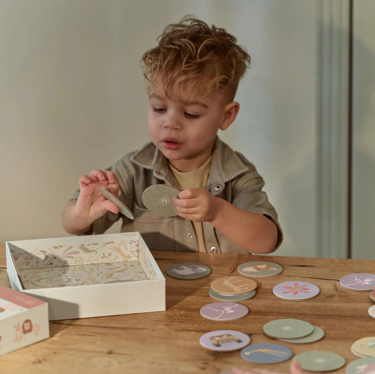 Little Dutch - spel memo - safari friends